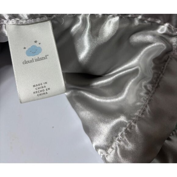 Cloud Island Mint Green Plush Baby Security Blanket‎ Satin Trim Elephant - Picture 4 of 5